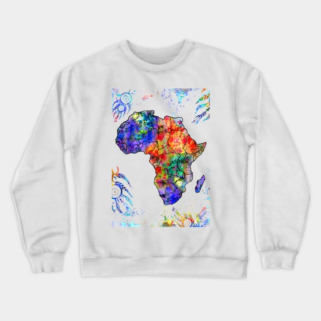 Africa Crewneck Sweatshirt by RosaliArt